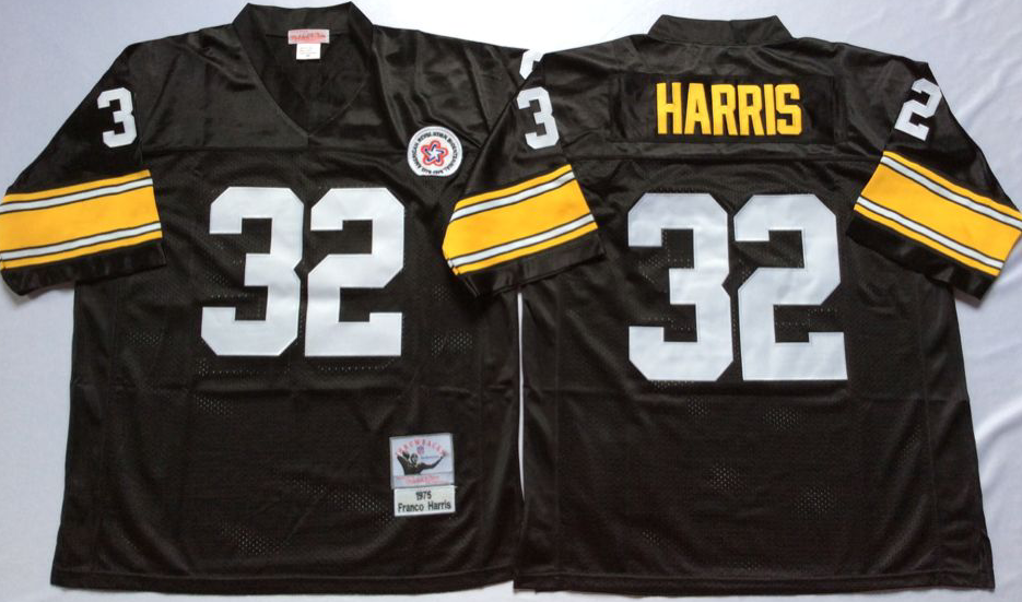 Men NFL Pittsburgh Steelers 32 Harris black Mitchell Ness jerseys